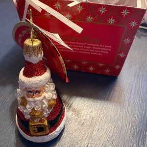 Christoper Radko Spangled Santa Gem ornament
